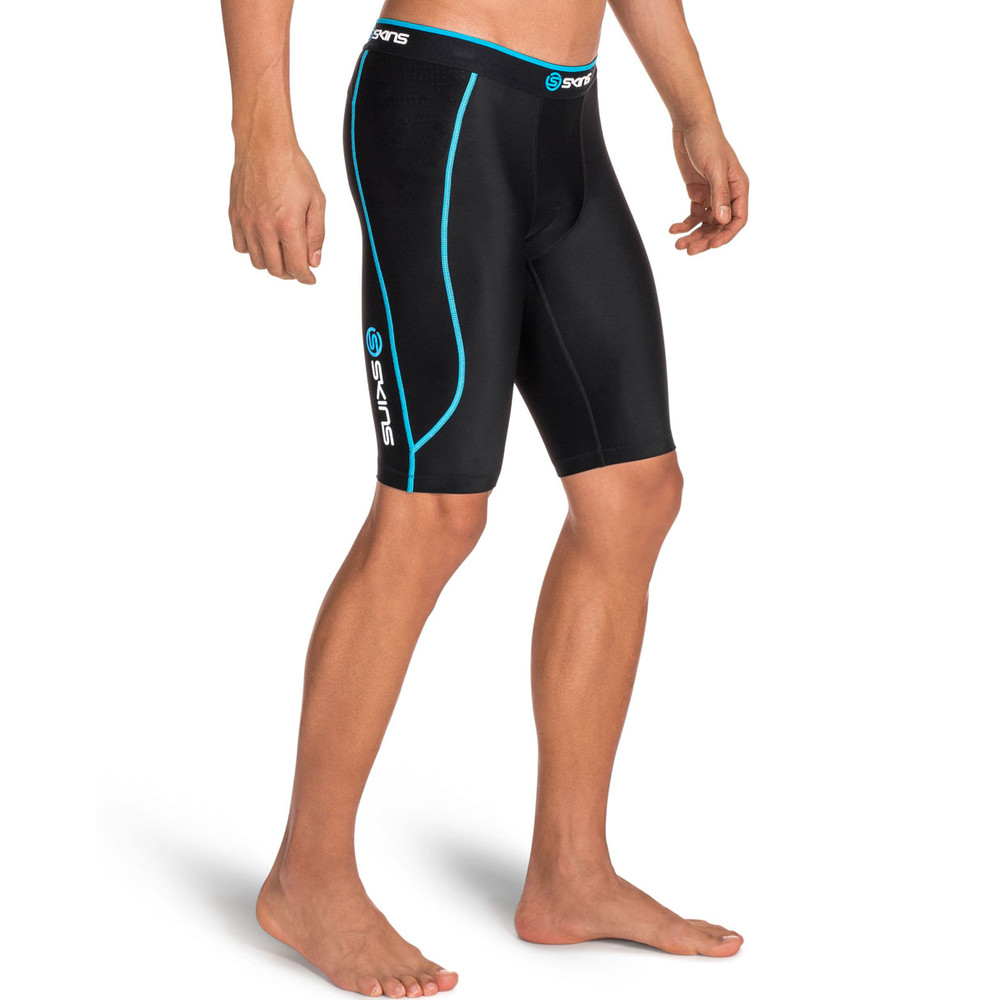 Buy Men's Skins A200 Half Tights in Blue Run and Specialist